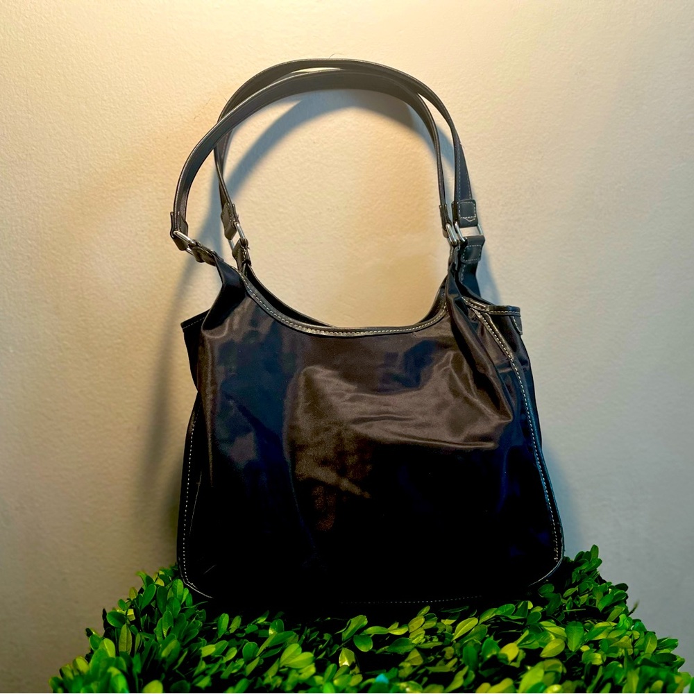 Nine West black nylon tote